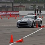 AJ at the start of the autocross.